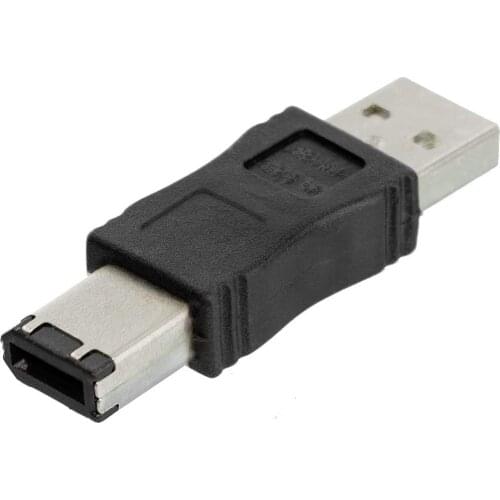 NUOLIANXIN Firewire IEEE 1394 6 Pin Male to USB A Male Convertor Jack M/M Adapter
