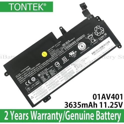 Genuine 01AV401 Battery For Lenovo Thinkpad S2 13 Chromebook Series 01AV400 01AV402 SB10J78998 11.25V 42Wh