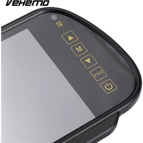Vehemo Bluetooth Car Rear View Mirror Monitor Car Monitor MP5/DVD/TV/MTV Screen Car Backup Mirror Monitor Premium Universal
