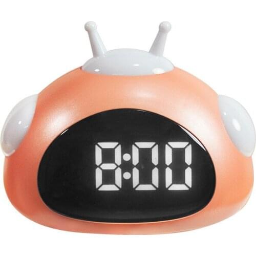 The budding alarm clock children sleep with night lights led electronic clock creative clock simple home bed head clock 0709L