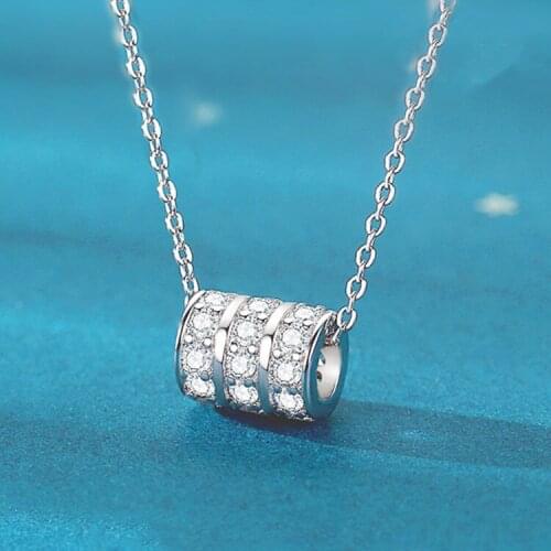 Personality Design Three Layer Circle Exquisite Zircon Pendant Necklace Charm Womens Necklace Collarbone Chain Fashion Jewelry