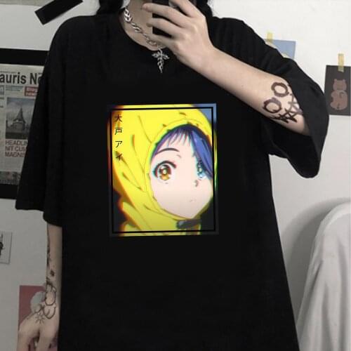 Wonder Egg Priority Short Sleeve Casual Sportswear Fashion T-shirt Personality Cute Anime Ohto Ai Womens Summer T-shirt