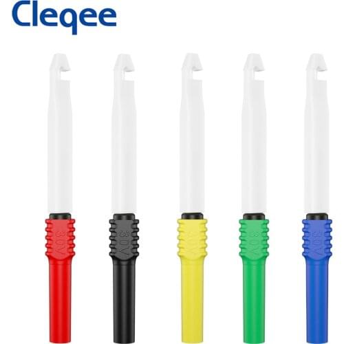 Cleqee P30009 5PCS Insulation Wire Piercing Probes, Automotive Diagnostic Test Accessories Repair Tools Needle, Back Probe kit