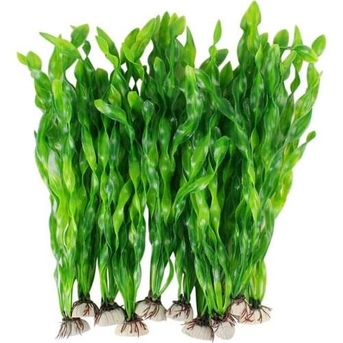 Artificial Seaweed Water Plants for Aquarium, Plastic Fish Tank Plant Decorations 20 PCS