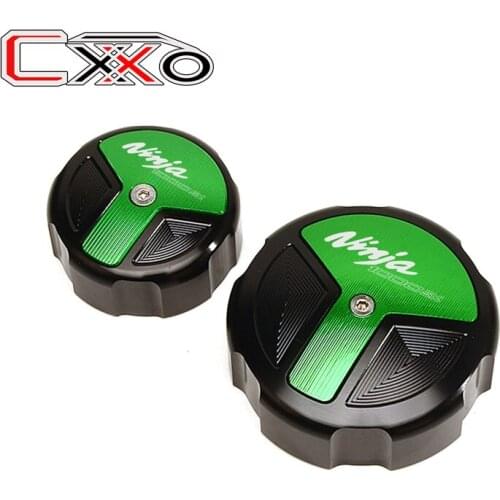 Motorcycle CNC Aluminum Rear & Front Brake Fluid Reservoir Cap Cylinder cover For Kawasaki NINJA1000SX ninja 1000SX 2020-2021