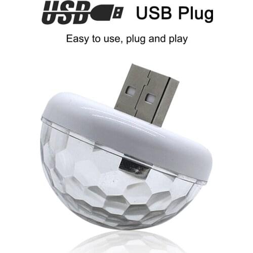 KKMOON 5V 3W Mini Colorful Sound Control Car auto Interior Atmosphere Neon Light LED USB RGB Decoration Music Lamp