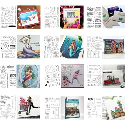 Novel Household Items Attractive Woman Animals Transparent Silicone Stamps For DIY Scrapbooking Ablum Card Clear Stamp Sheets