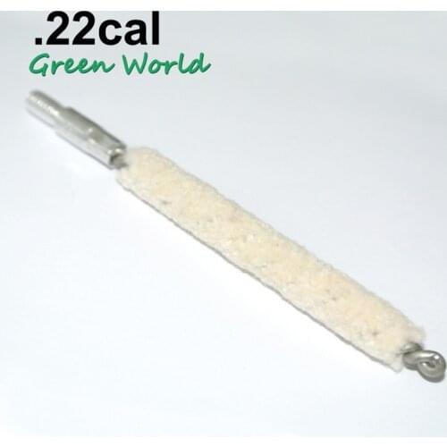 Green World 5pcs/lot .20cal-9mm Mop Brush ,Cotton Swab,Gun Clean Brush , Thread 8-32