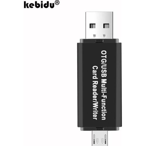 Kebidu OTG Smart Card Reader USB 2.0 3 in 1 Multi-function Card Reader Support SD Card TF Adapter Cable For Mac PC Laptop