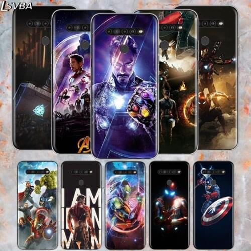 Iron Man Marvel Avengers For LG V60 V50S V50 G8X G8S G8 G7 ThinQ 5G K61 K51S K41S K30 K20 Q60 Q9 Soft Phone Case
