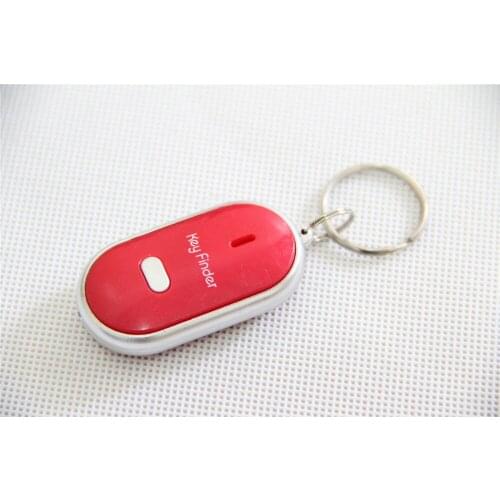 100pcs/lot LED Key Finder Locator Find Lost Keys Chain Keychain Whistle Sound Control Parrty Favor gifts lin4476
