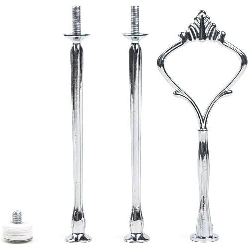 100pcs Cake Stand Handle Golden Silver Black White Red Pink Bronze Very Heavy And Strong 3-tier Crown Cake Stand Fittings