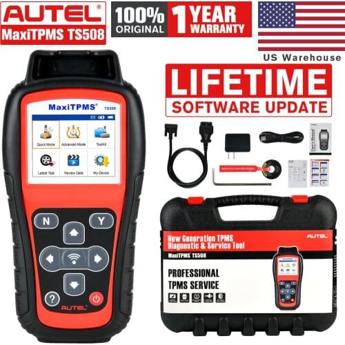 Autel MaxiTPMS TS508 TPMS Relearn Tool, 2021 Newest Sensor Programming Program 315/433 MHz Scanner Car Repair Tool Code Reader