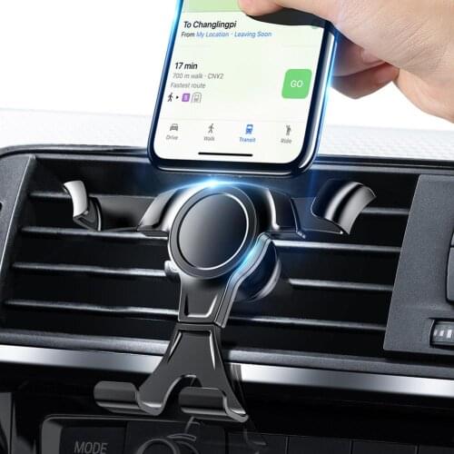 360 Degree Rotation Gravity Car Phone Holder Air Vent Mount Stand Cradle for GPS Samsung Huawei Car Air Vent Mount Phone Holder