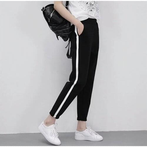 2019 Autumn Pants Ladies Sports Trousers Elastic Waist Outdoor Running Pants Hot Sale Unisex Jogging Pants Training Pants