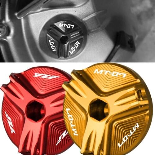 For Yamaha R1 R3 R6 YZF-R3 YZF-R6 YZF-R1 YZF-R25 MT07 MT-07 Motorcycle Engine Oil Filter Cup Plug Cover Screw motor accessories