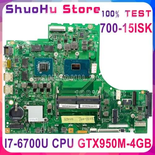 KEFU 700-15ISK Motherboard For Lenovo ideapad 700-15ISK xiaoxin700 Laptop Motherboard I7-6700U CPU GTX950M-4GB original Tested