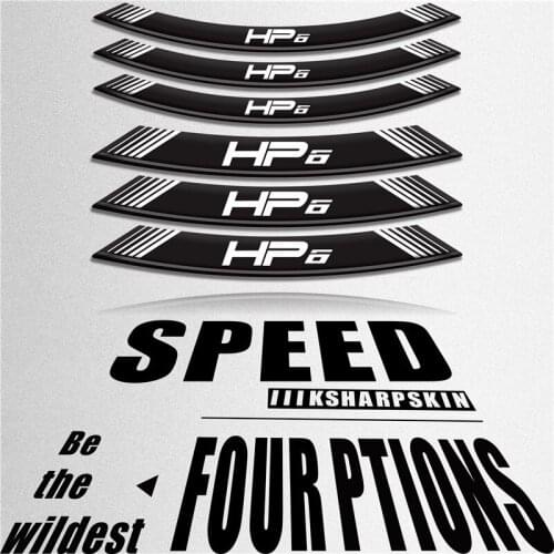 Motorcycle sticker stripe personality wheel stickers creative reflective decorative tires for BMW HP6