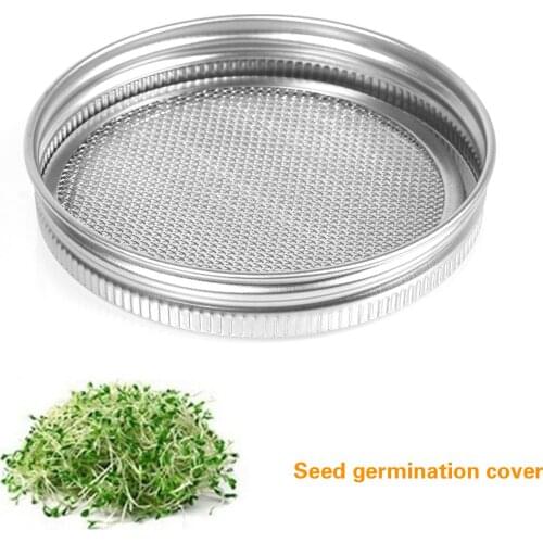 Stainless Steel Seed Sprouter Germination Cover Filter Net Cover Sprouting Strainer