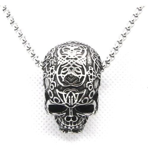 Newest Design Demon Skull Pendant 316L Stainless Steel Fashion Jewelry Ghost Skull Pendant