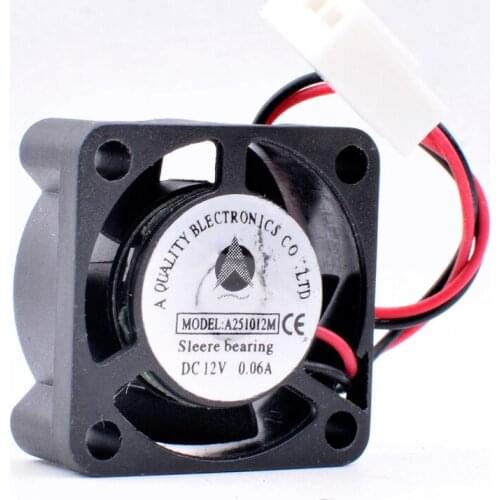 Brand new original A251012M 2.5cm 2510 25x25x10mm 25mm fan DC12V 0.06A