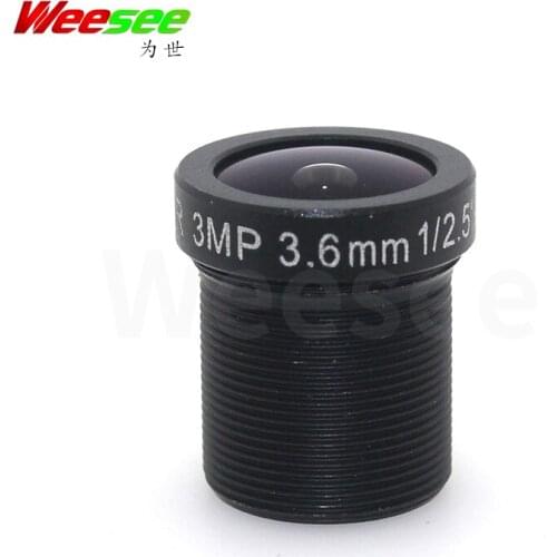 WS Board Lens 3.6mm 3MP M12 Mount CCTV Camera Lens