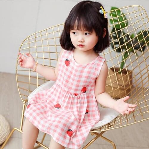 Dresses Girls From 2 To 7 Childrens Dresses Summer Cotton Toddler Girl Clothes Baby Birthday Princess Clothing HOT
