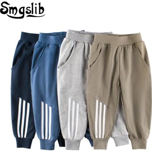 SMGSLIB 2021 Spring Autumn Childrens Clothing Pants for Boys Casual Trousers Clothes Sports Pants for Teenagers Free Shipping