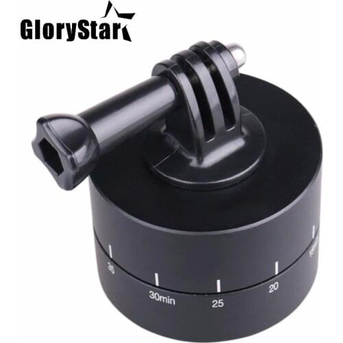 Time Lapse Shooting 60min 120min Timer Rotate Tripod Delay Stabilizer For Gopro Hero OSMO Session SJ4000 SJCAM Xiaomi YI Camera