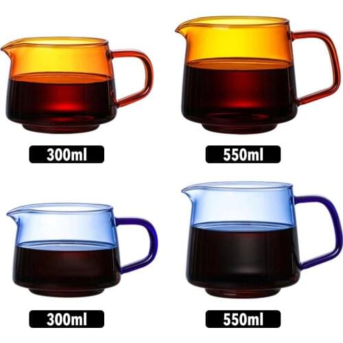 Heat-resistant High Borosilicate Coffee Pot Maker Makes Glass Teapot Kitchen Dining Room Tea Set Hand Glass Sharing Pot