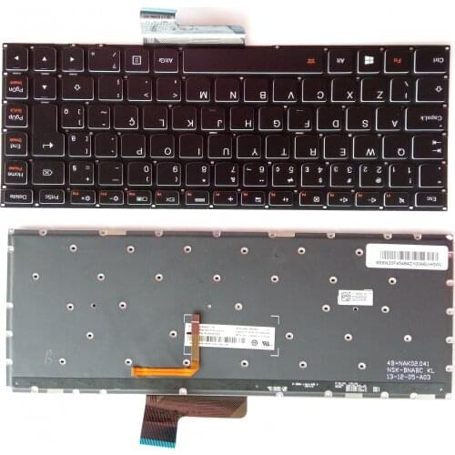 GZEELE English Keyboard for LENOVO IDEAPAD 500s-13isk 700-14ISK E31-70 E31-80 U31-70 Yoga 2 13 Touch Keyboard Black US BACKLIT