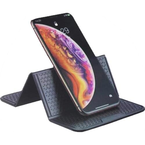 1 Pcs Wall Desk Sticker PU Car Mobile Phone Holder Silicone Non-slip Pad Strong Adhesion Car Interior Accessories