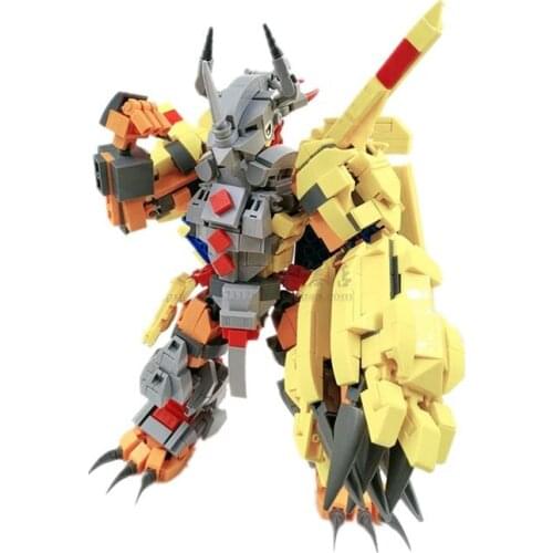 1113Pcs MOC Mecha Bricks Model Small Particles Building Block Educational Toy