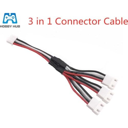 3 in 1 Cable For QAV250 GE260 RD350 ED290 ADS400 QAV400 QAV500 GE300 11.1V 3S Battery Parallel Charging Charge cable