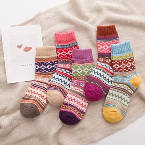 5pairs/lot New 2020 Autumn Winter Women Socks Fashion Nation Style Happy Socks Men Novelty Funny Cotton Long Sokken Calcetines