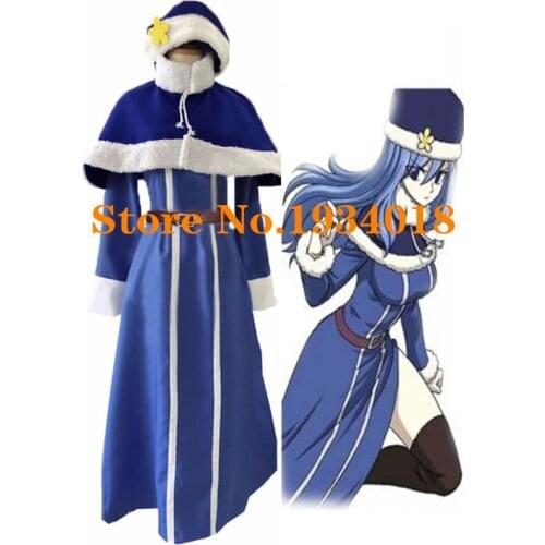 Anime Fairy Tail cosplay costume new version full set with hat