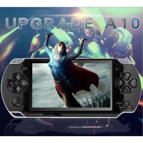 A10 Handhold Game Console MP4 MP5 Player Ebook support 3D arcade games, 8, 16, 32.64 128-bit game consoles