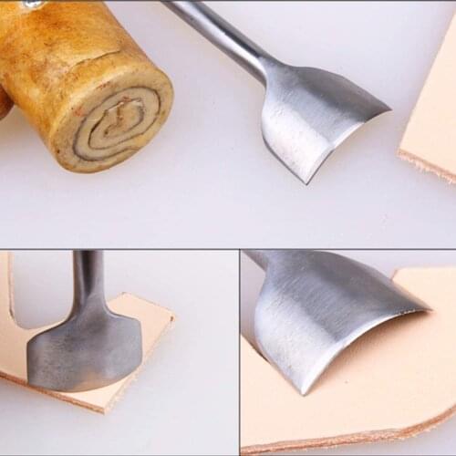 Arc-Shaped Leather Craft Tools Half-Round Cutter Punch Strap Belt Wallet Bag Kits Leathercraft Punching working Tool
