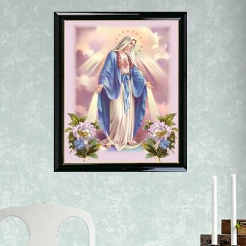 Golden panno Diamond Painting Religious of the Virgin Gift Home Decoration icons Series Diamond Embroidery Painting 09
