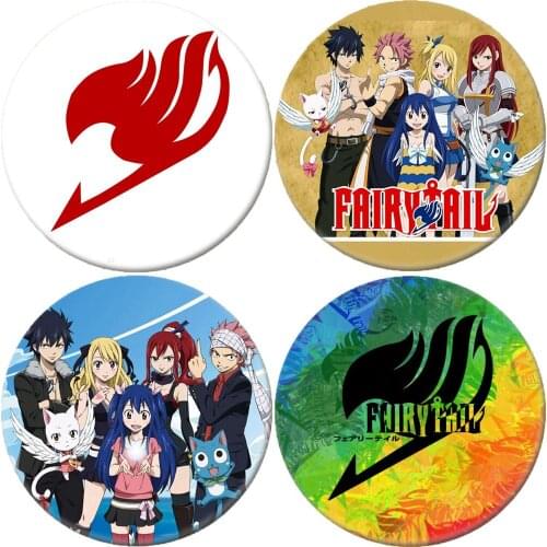 Classic Anime FAIRY TAIL Icon Brooch Pins Breastpin Badge Schoolbag Handbag Accessories Cartoon Jewelry Birthday Party Gift