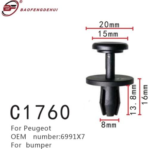 Clips For Peugeot 6991x7 For Car Bumper Positioner