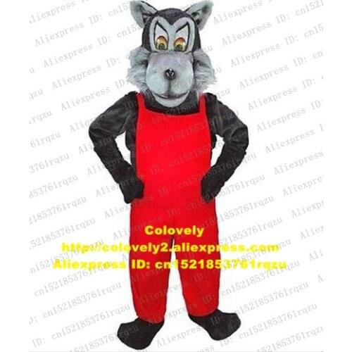 Timber Grey Wolf Husky Dog Mascot Costume Adult Cartoon Character Outfit Suit New Style Newest Shop Celebration zz6739