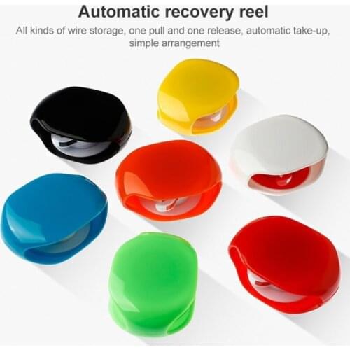 Small Headphone Earphone Wire Winder Data Cable Storage Box