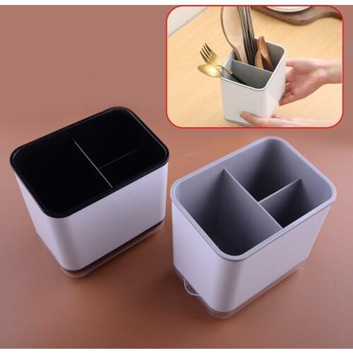 Multifunctional Spoon Chopstick Cutlery Storage Drain Rack Holder Box Organizer Plastic For Kitchen Anti-mold