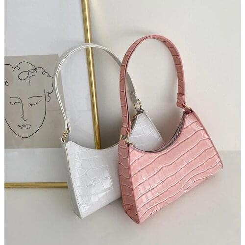 Fashion Exquisite Shopping Bag Retro Casual Women Totes Shoulder Bags Female Leather Solid Color Chain Handbag for Women 2021