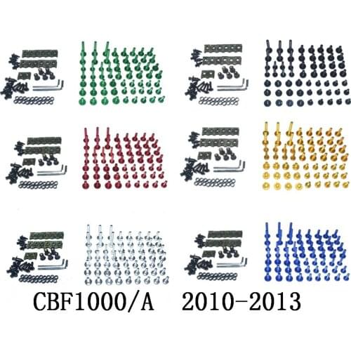Motorcycle Complete Fairing Bolts Kit Bodywork Screws For Fit HONDA CBF1000/A 2010-2013