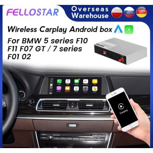 New! Wireless Carplay box For BMW 5 series F10 F11 F07 GT 7 series F01 02 CIC NBT Rear view camera WiFi Android auto