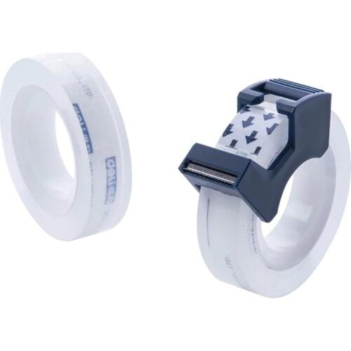 Transparent small tape 12mm 25 yard student shredded tape adhesive stationery tape set with portable tape cutter Deli 30122
