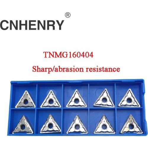 Carbide Inserts 10PCS/Set TNMG160404 Turning Blade Lathe Tool For Processing Of Copper/Aluminum/Plastic/Wood