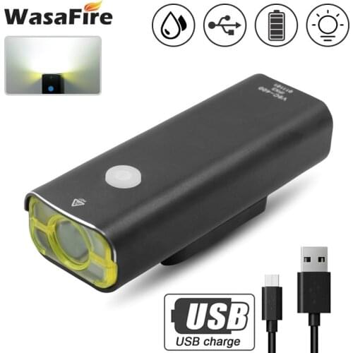 V9-C400 Bicycle Light 400LM USB Rechargeable Bike Front Light XPG LED MTB Headlight Cycling Head Lamp Torch 2500mAh Battery